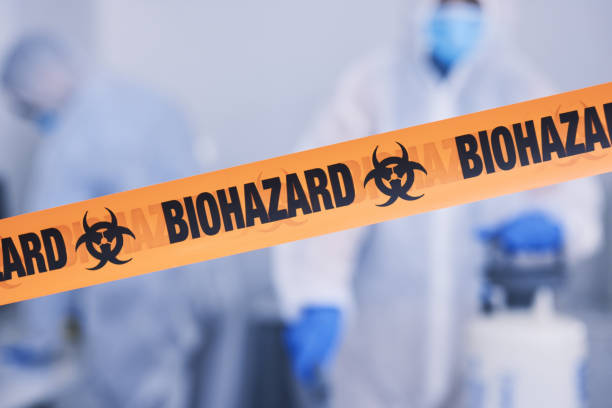 Professional Biohazard Cleanup technician working in Johnstown, OH